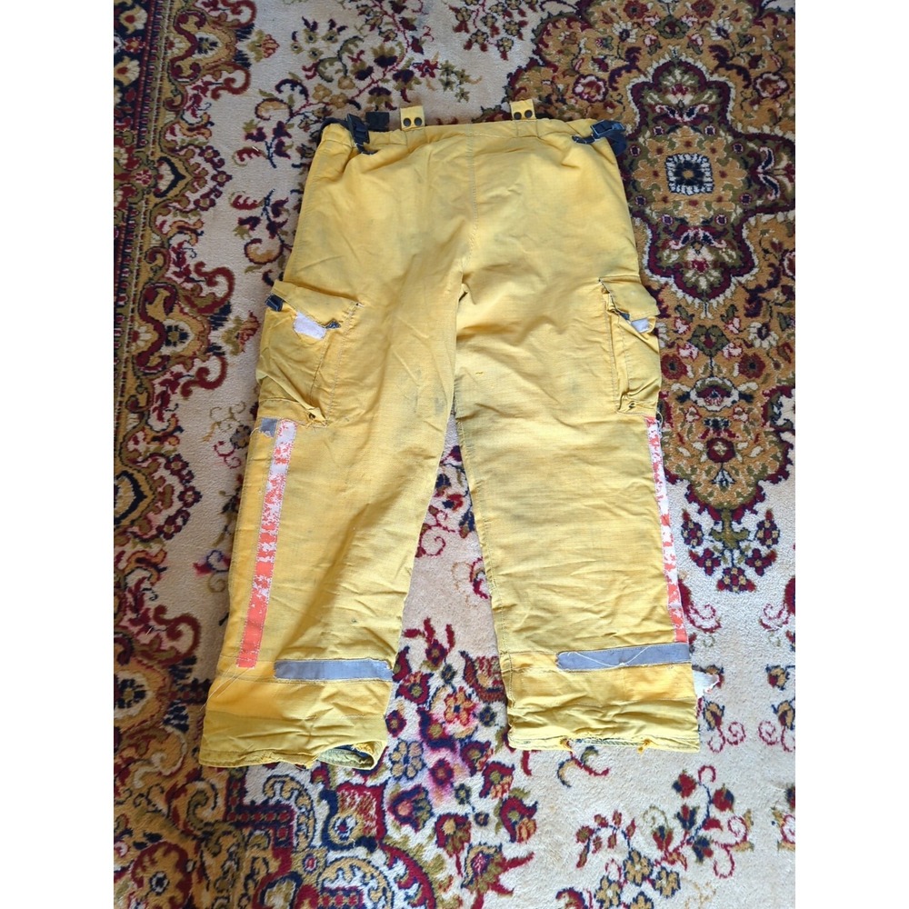 Retired Firefighter Gear Turnout Pants FIRE USED Size 38 Waist Regular See Pics - Picture 8 of 9